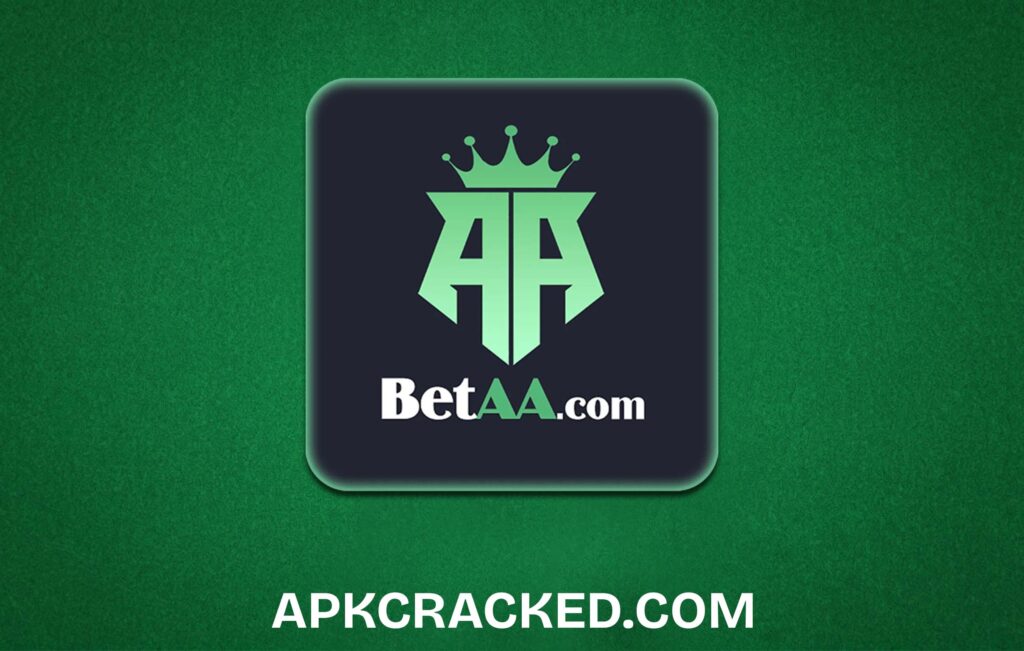 BetAA Game Logo in icon style with apkcracked.com text written on the bottom.