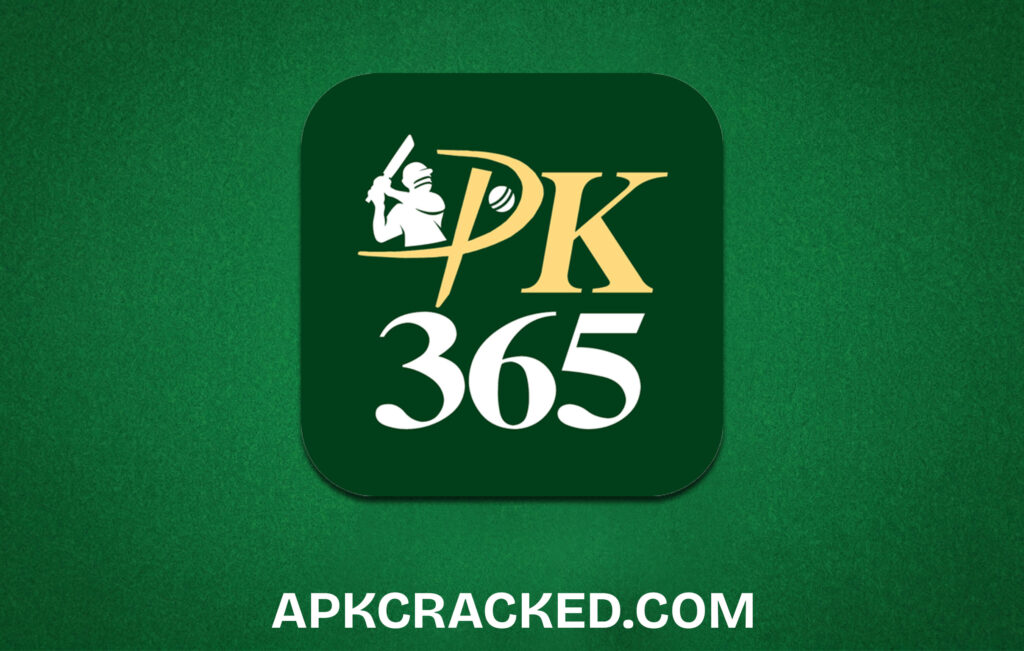 A vibrant preview of the Pk365 Game app logo icon on green background.