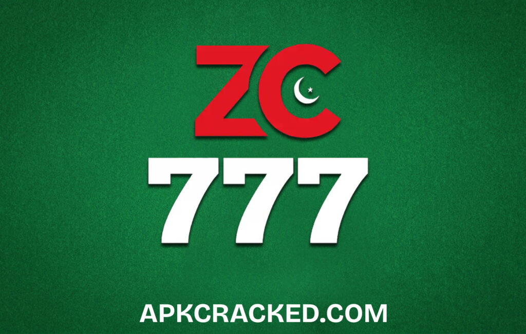 A high-quality screenshot of the ZC777 Game dashboard showing various game modes and the easy deposit menu for Android users.